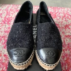 Chanel sequin espadrilles size 39